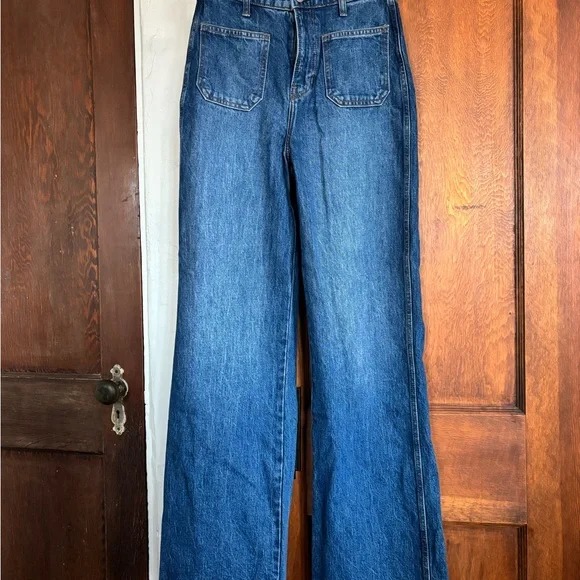 Reformation Alyssa High Rise Wide Leg Long Jeans - Picture 5 of 13